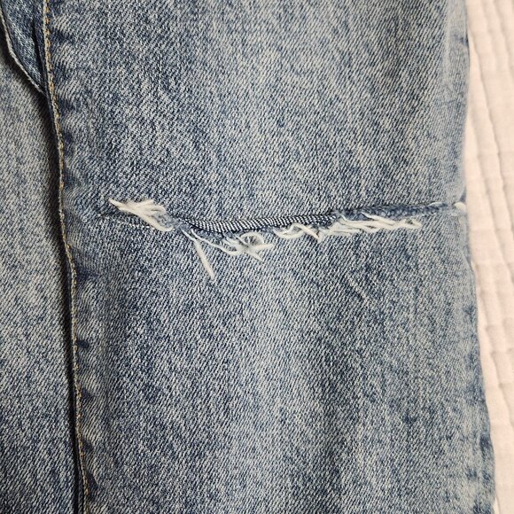 We The Free | High Waisted Button Fly Raw Hem Skinny Jeans Sz 28 - Picture 6 of 16